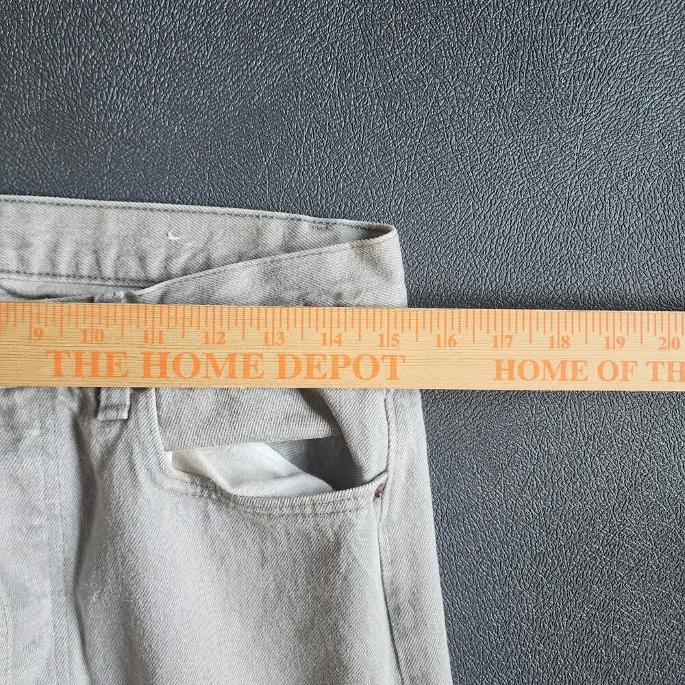 Vintage 90's Levi's 501 Classic Fit Grey Denim Jeans 33x32